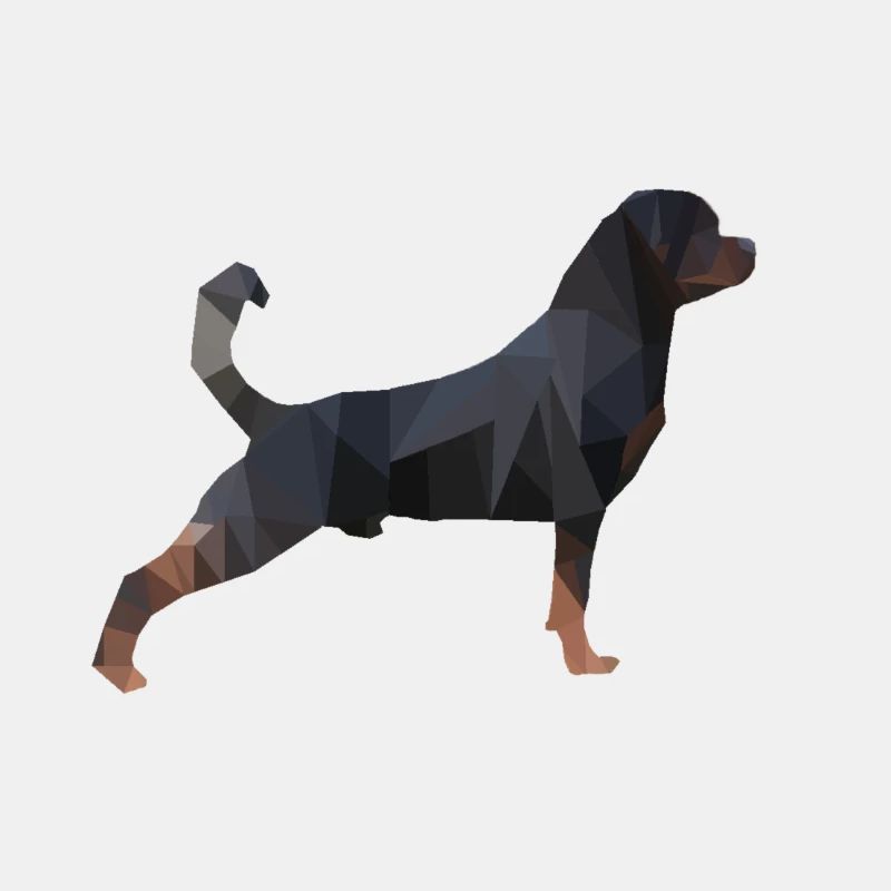 Rottweiler Poly Art
