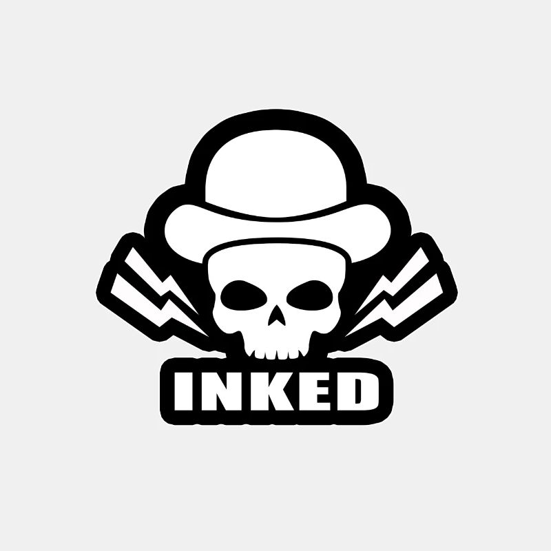 Skull Tattooed with Hat - Bandit Tattoo Ink