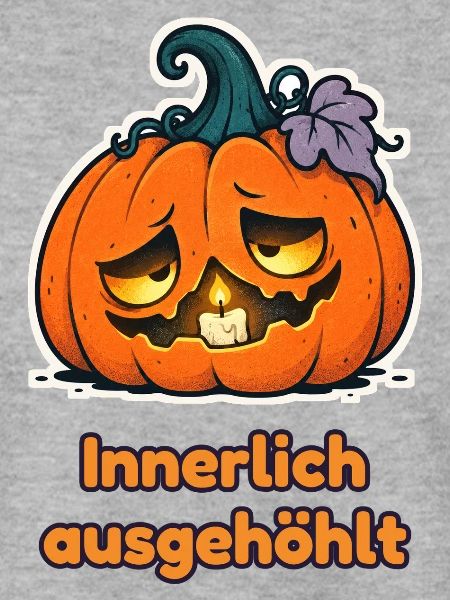 Innerlich ausgehöhlt – Müde Kürbislaterne