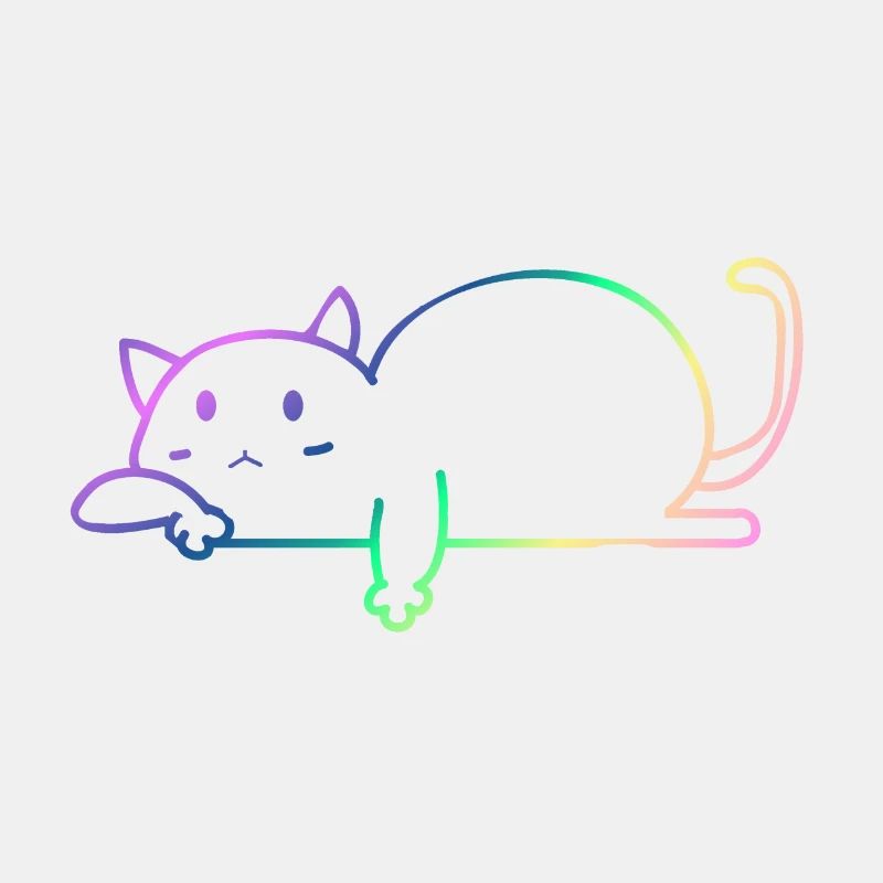 Katze regenbogen