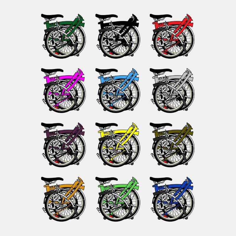Brompton Bicycle Gefaltete