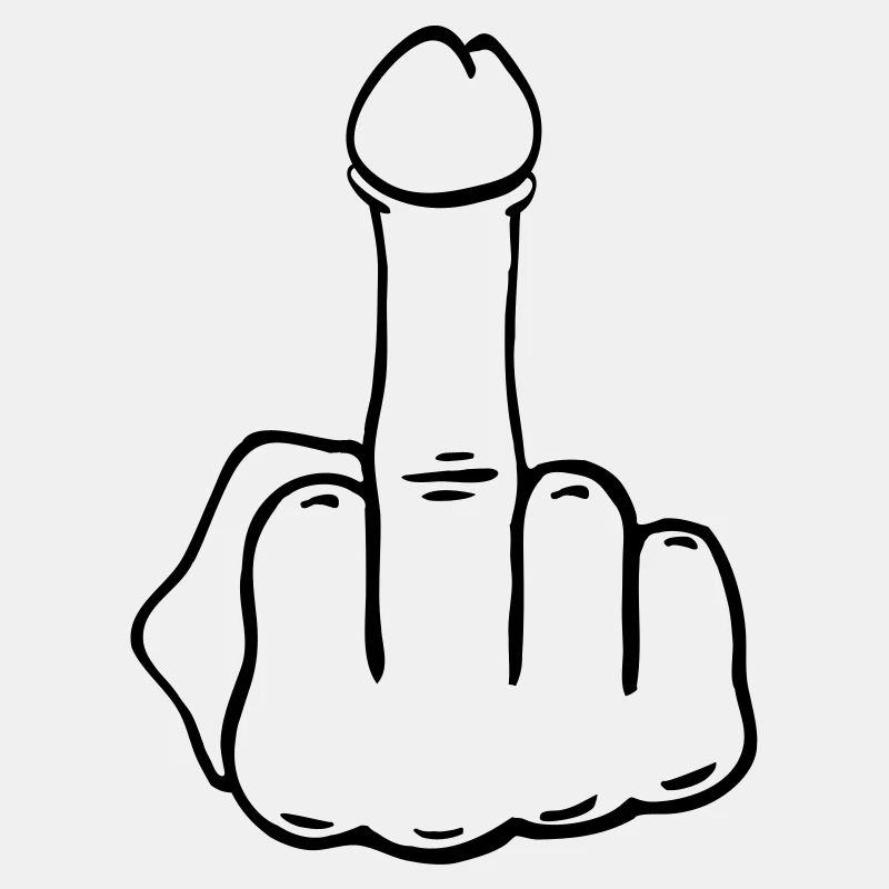 Mittelfinger Penis
