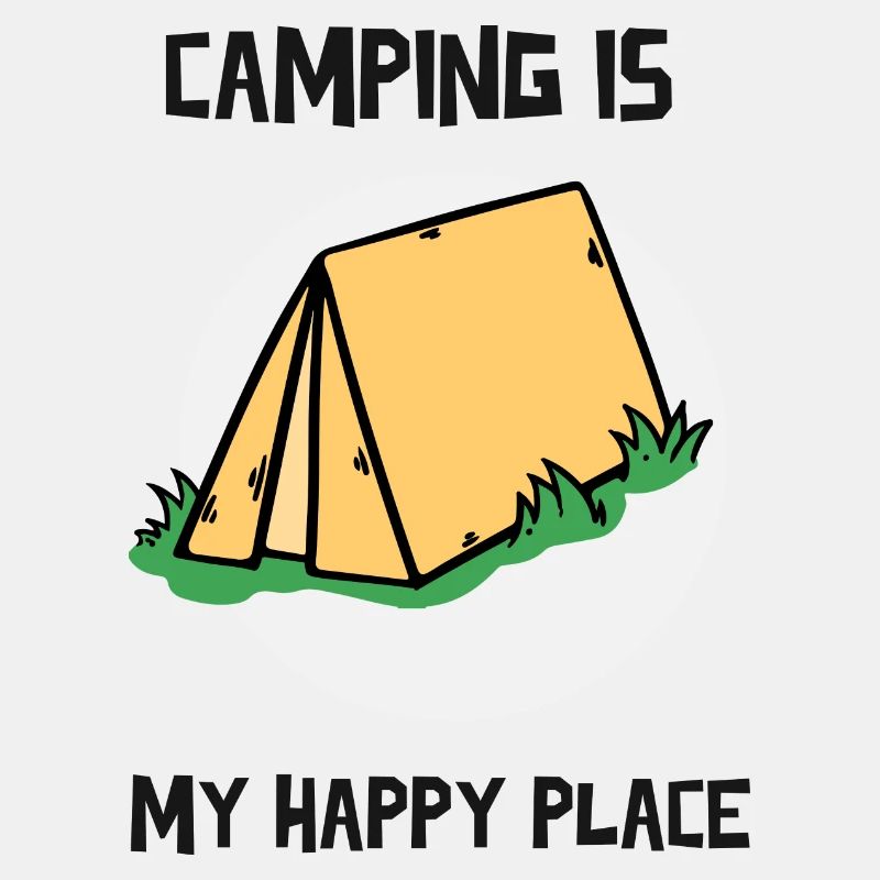 Le camping est mon endroit heureux