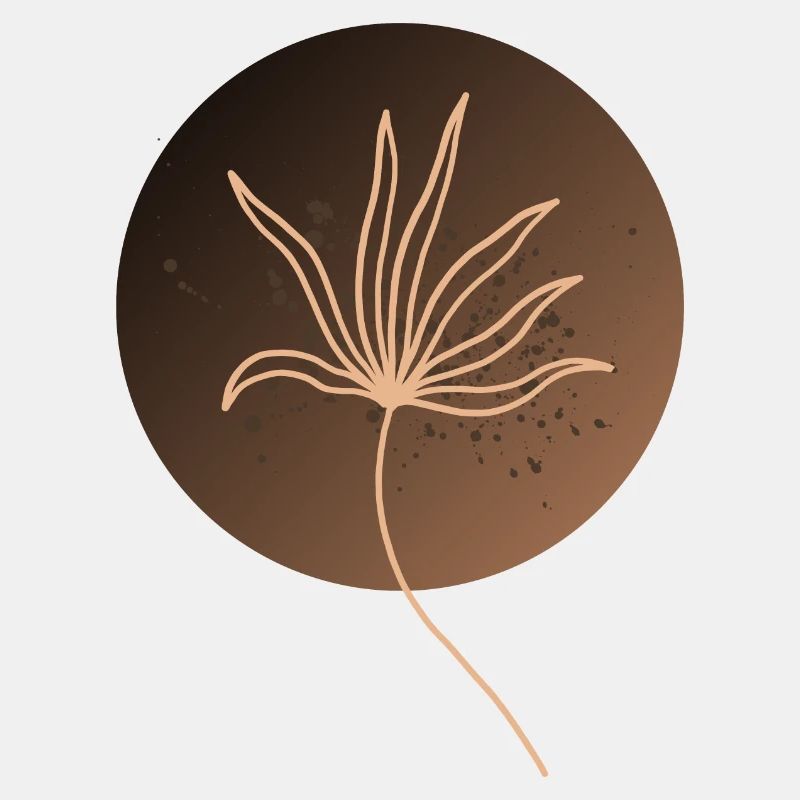 Blume im Kreis
