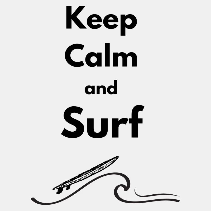 Bleib ruhig und Surfe