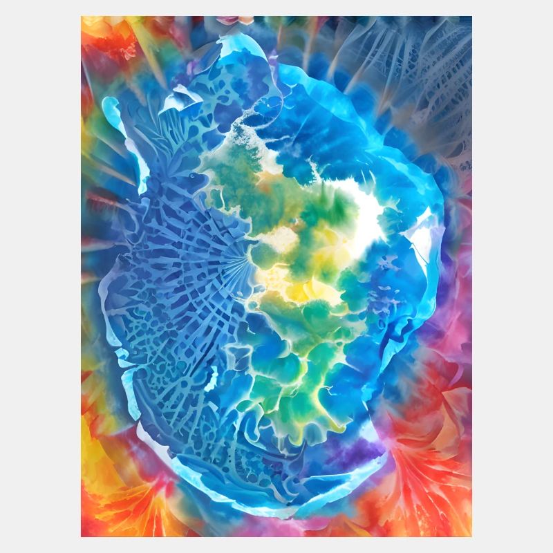 Regenbogen Batik-Mayotte