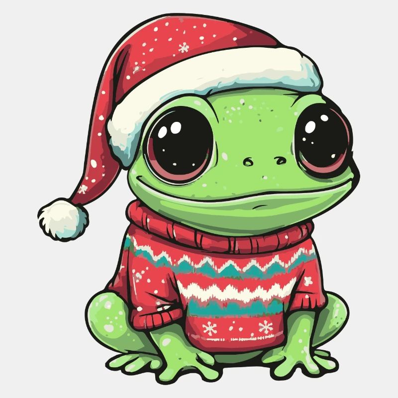 Frosch Weihnachten Comic
