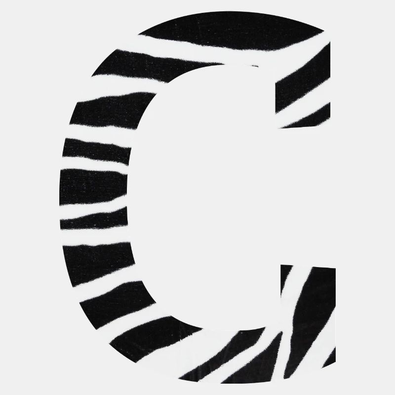 Buchstabe c zebra