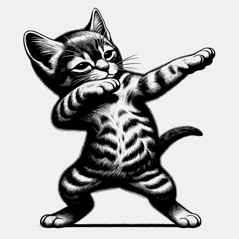 Tanzende Katze - Dabbing Geschenkidee