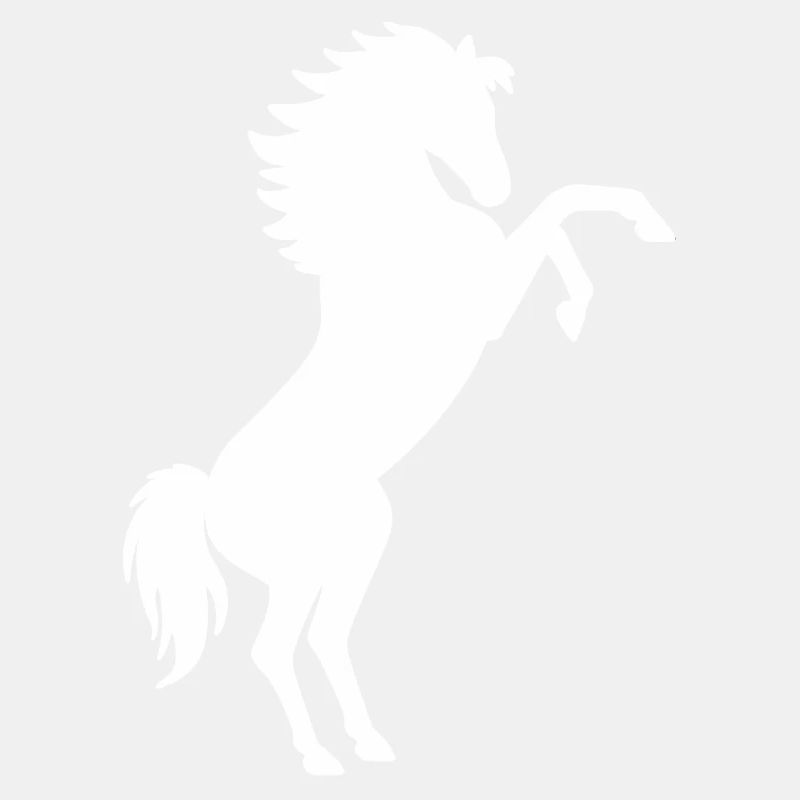 Steigendes Pferd Geschenk - Steigender Schimmel