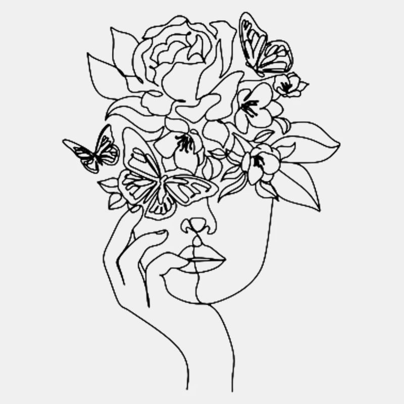 Fleurs dans les cheveux