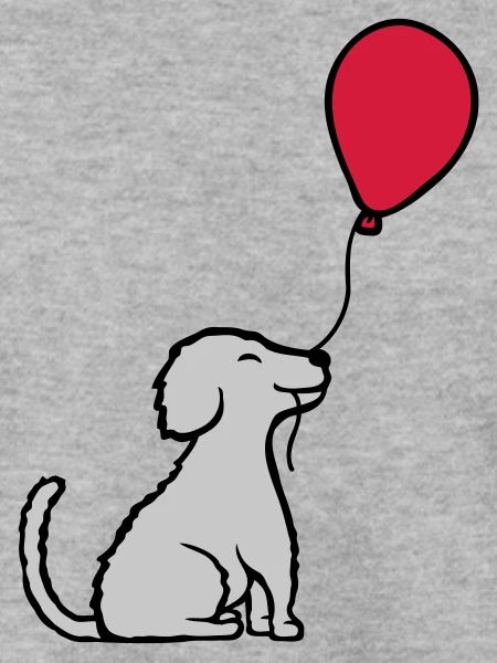 Luftballon Hund cool sitzend