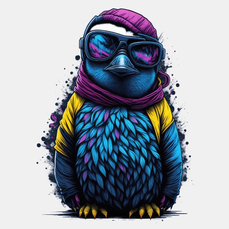 Cool Pinguin, Hiphop, Graffiti