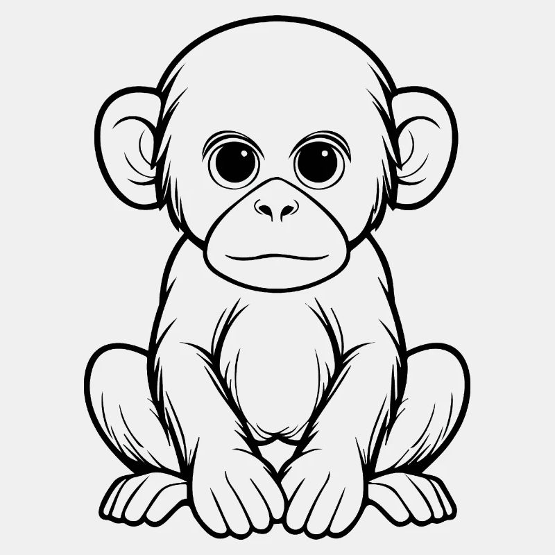 Monkey Monkey Monkey Face Jungle