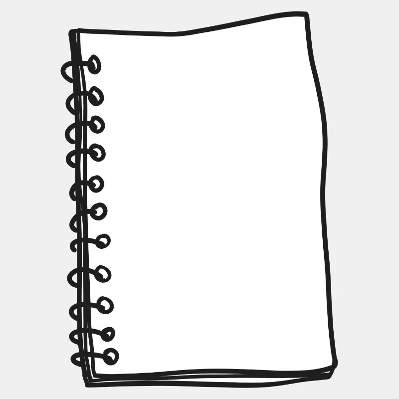 Dessin de bannière de carnet de notes