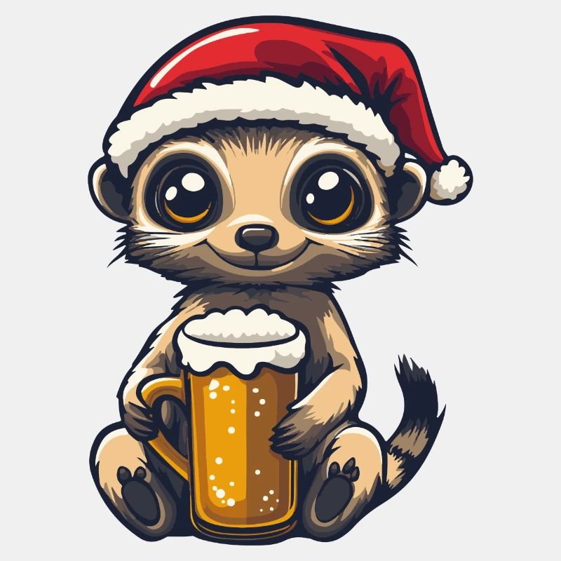 Erdmännchen Weihnachten Bier