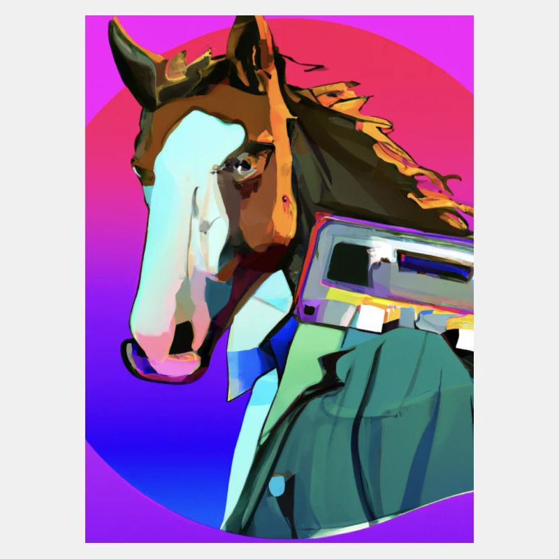 Retro Pferd