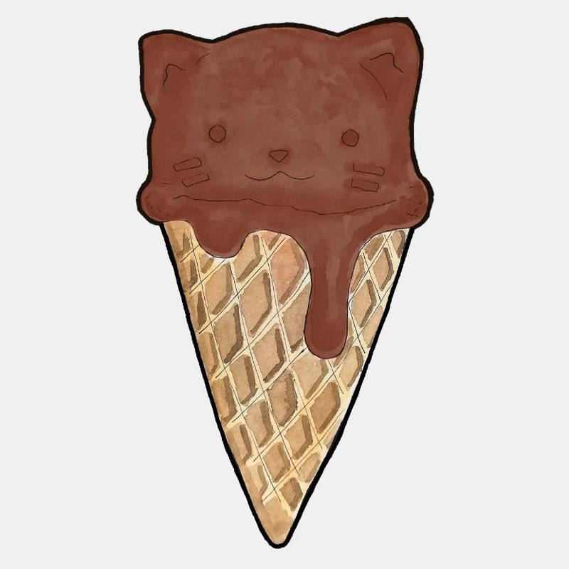 Katzen-Eis Schoko