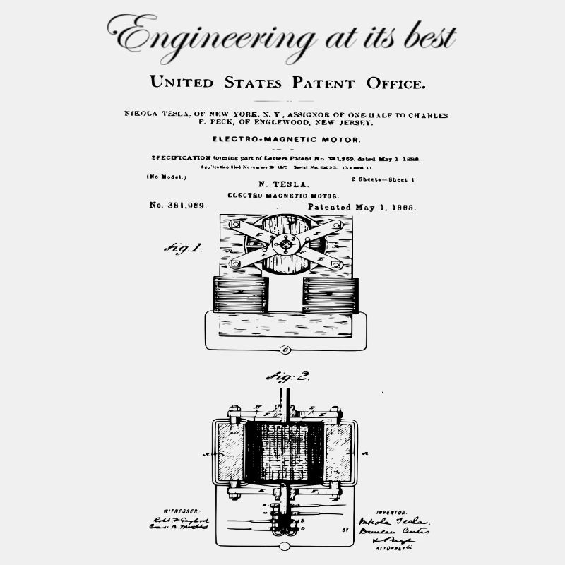 Nikola Tesla / Electro-Magnetic-Motor