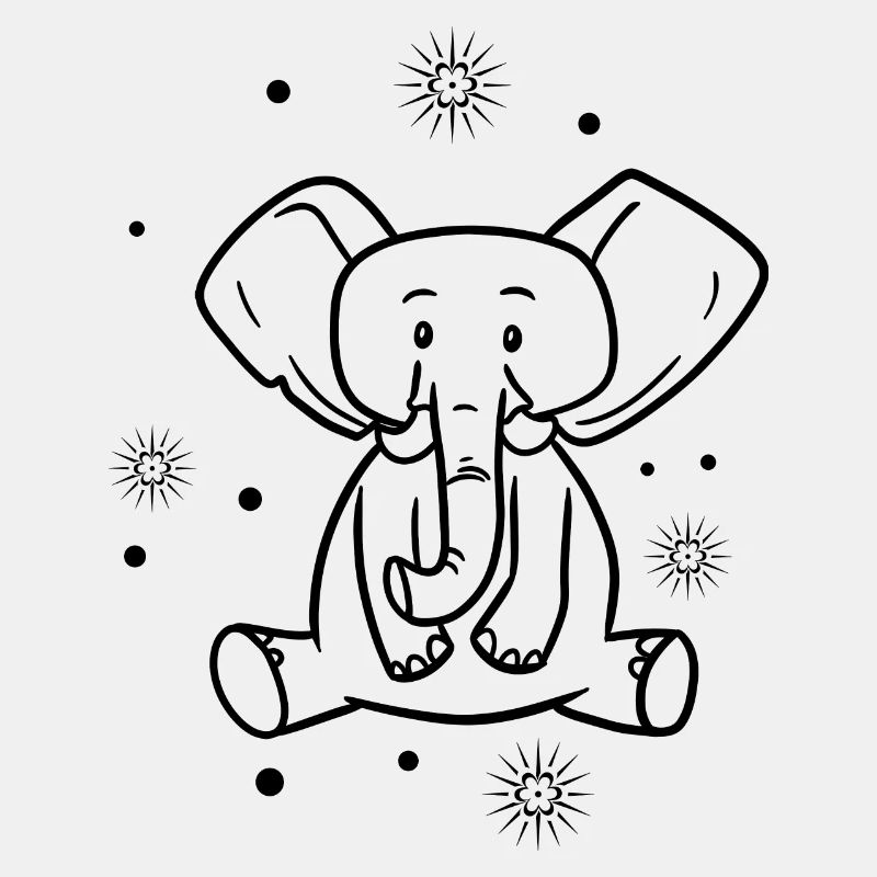süßer Baby Elefant