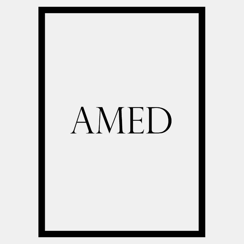 Amed, schlichter Statement Schriftzug