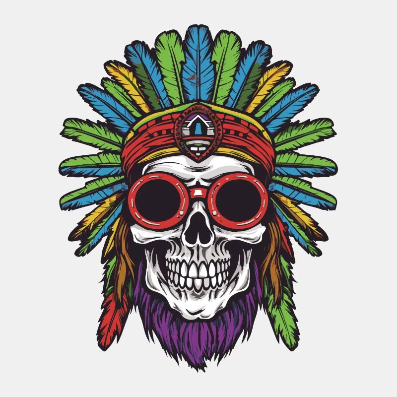 Crâne Apache Indien