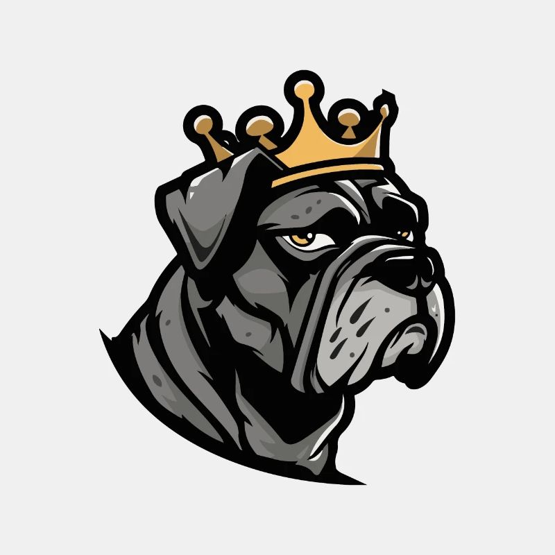 Mastiff Hund Krone