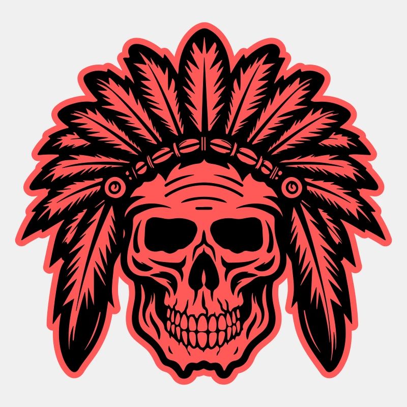 Apache Indianer Häuptling Totenkopf