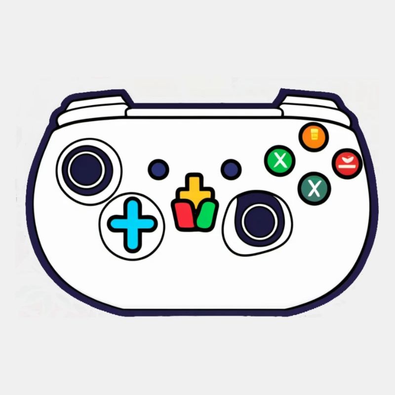 White Video Game Controller