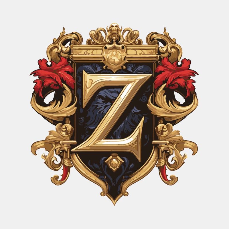 Z Buchstabe Logo Krone