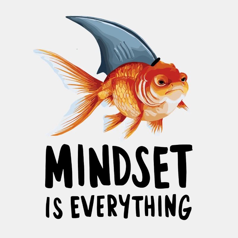 Mindset is everything, goldfish with shark fin