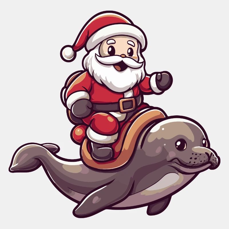 Robbe Tier Weihnachtsmann