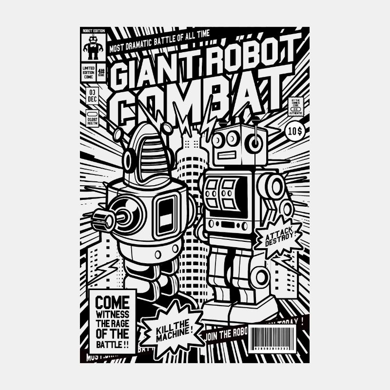 Combat de robot géant