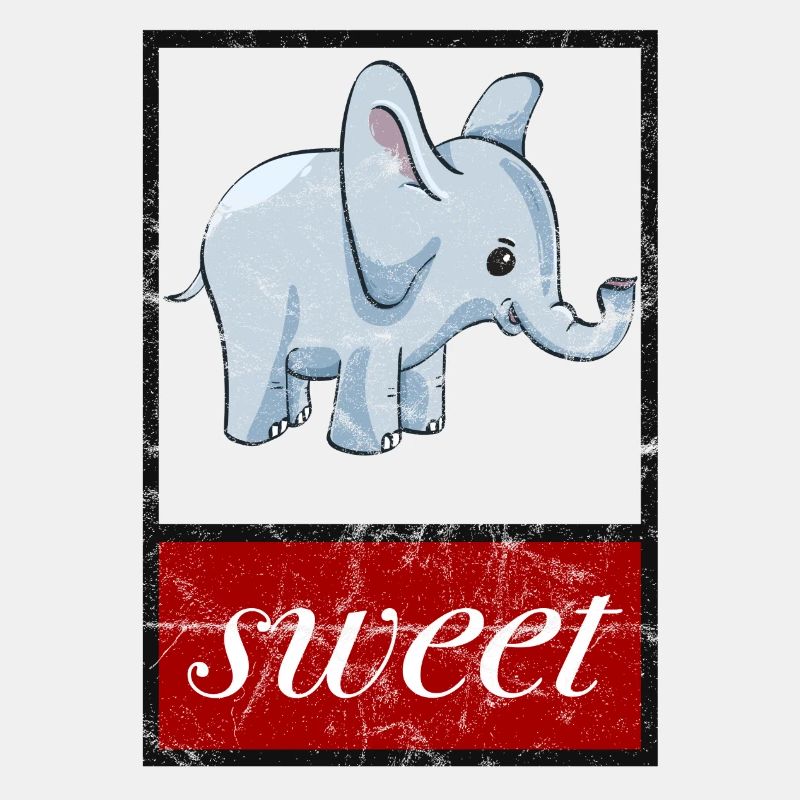 doux éléphant; doux dans l’aspect usagé