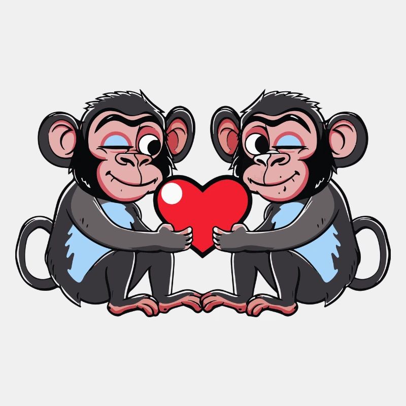 Affe Paar Liebe