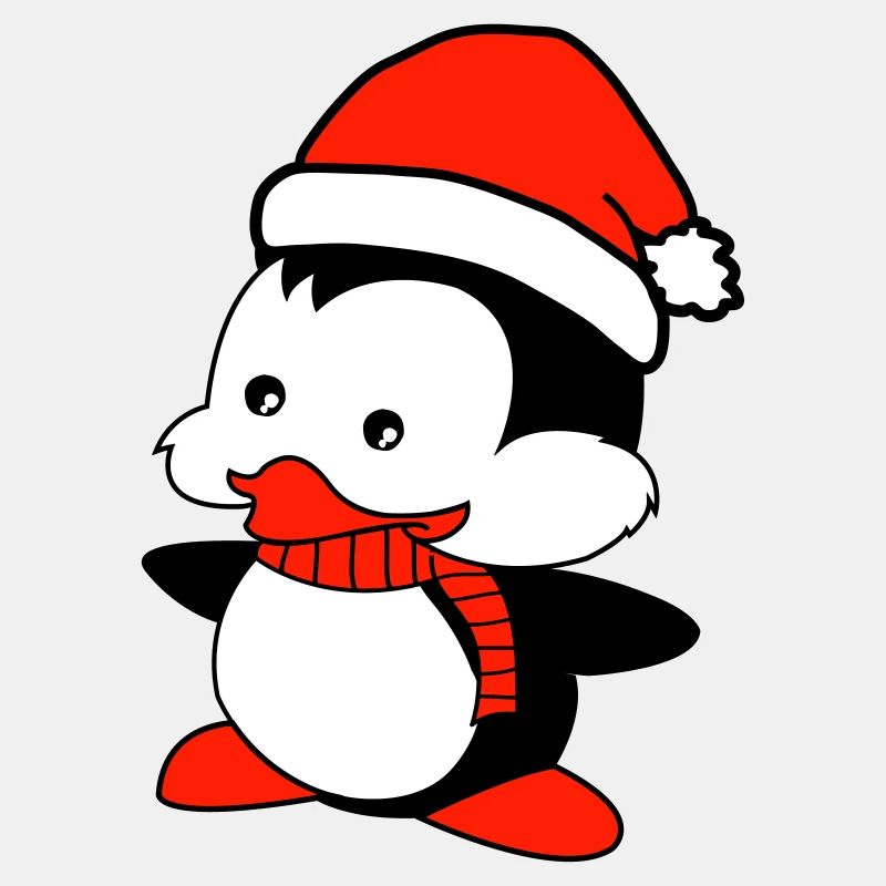 pinguin liebt weihnachten