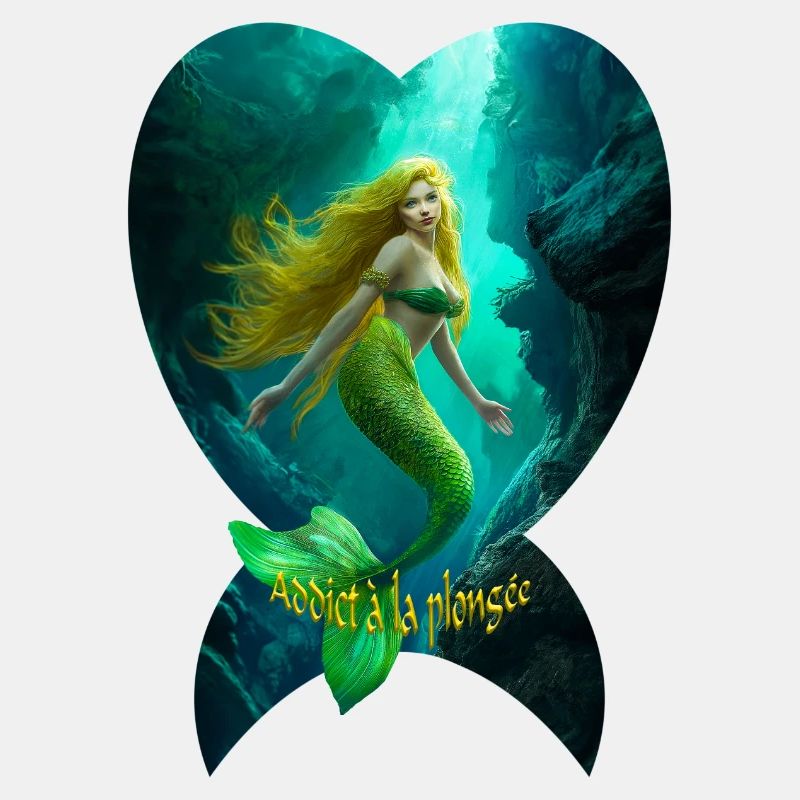 sirène addict à la plongée (poisson) - plongeur