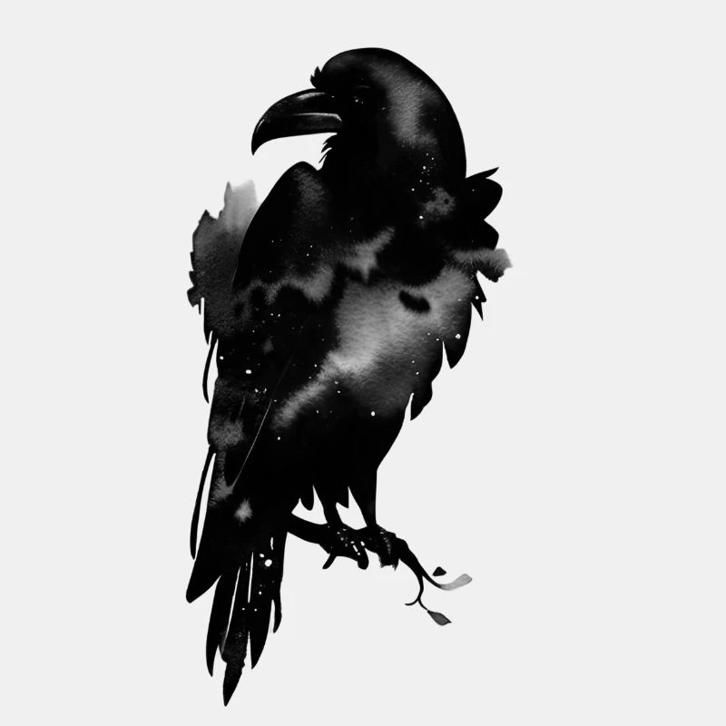 Rabe, schwarz