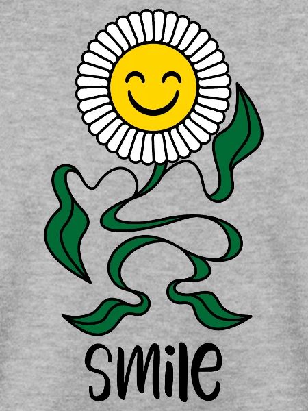 Positives Blumen Lächeln