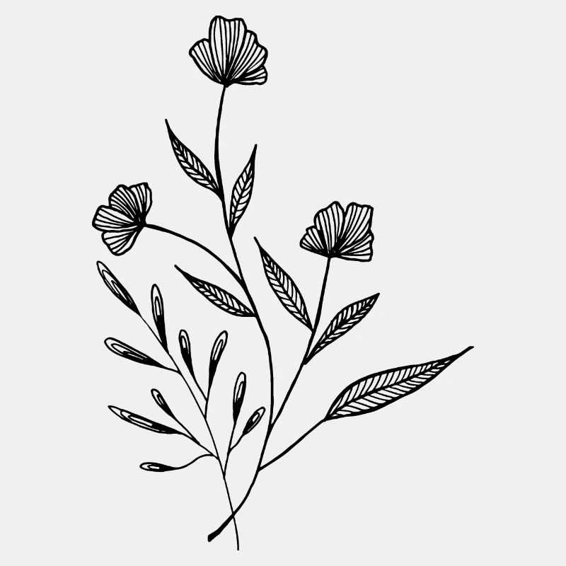 Flowers and branches