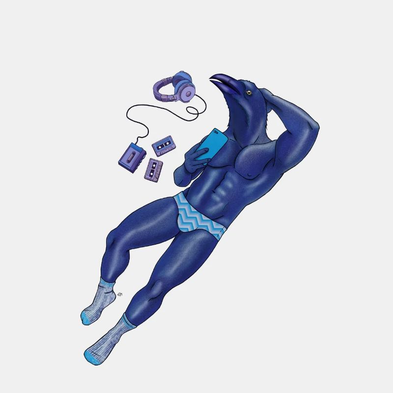 blaue Krähe
