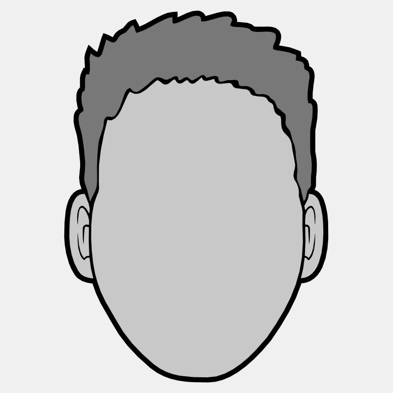Gesichtslos Kopf Design männlich