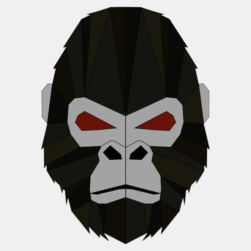Gorilla geometrisch