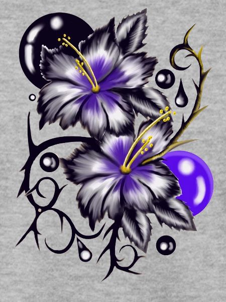 lila und blaue Blume