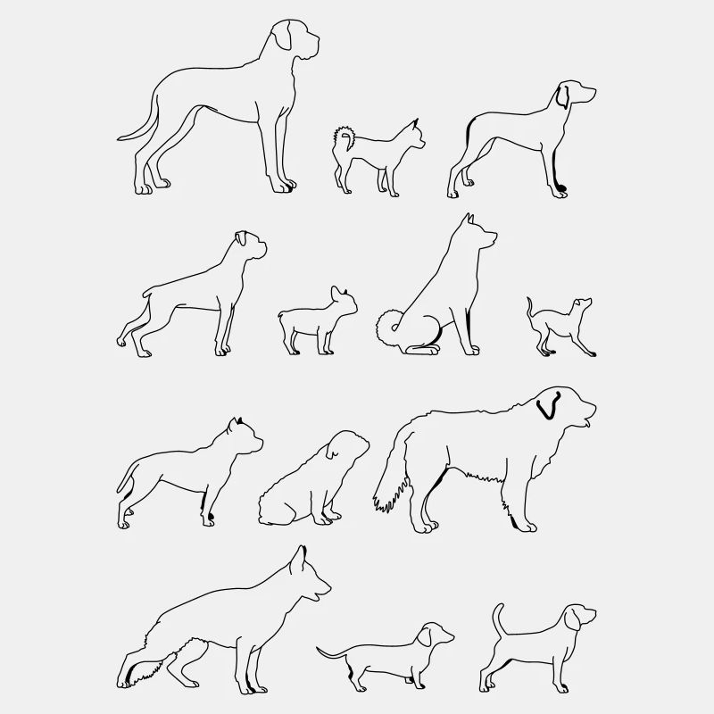 hunde lineart 1