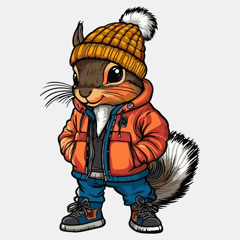 Eichhörnchen Fashion Winter