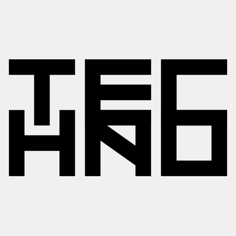 Techno Schriftzug