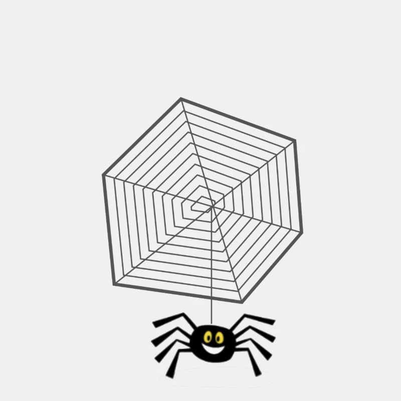 Netz mit Spinne