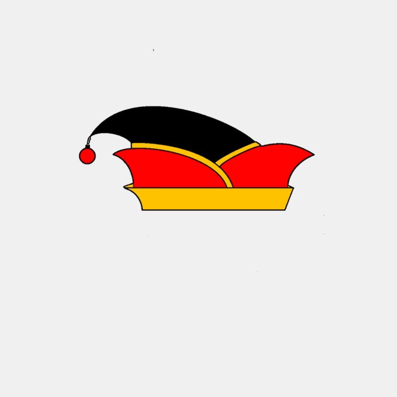 Fool's cap 2 noir rouge jaune