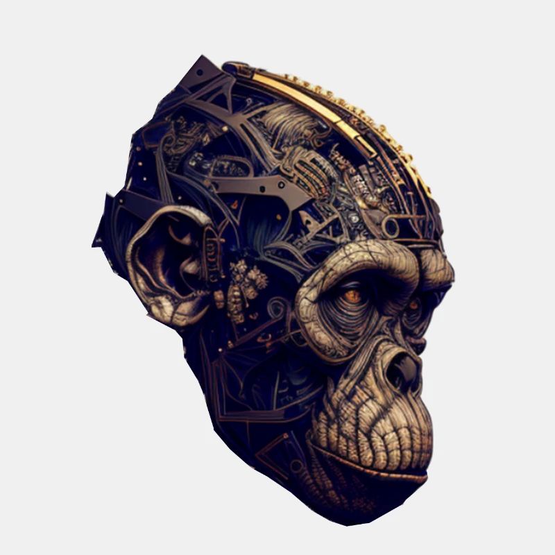 Advanced evolution: The monkey meets AI